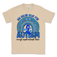 Mushroom we wear blue for autism accept understand love Classic Tee - Artiststas