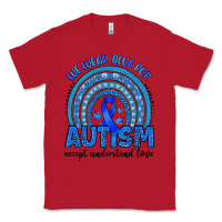 Red we wear blue for autism accept understand love Classic Tee - Artiststas