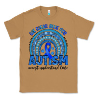Toasted Coconut we wear blue for autism accept understand love Classic Tee - Artiststas