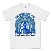 White we wear blue for autism accept understand love Classic Tee - Artiststas