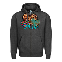 Charcoal Heather hearts mama Zipper Hoodie - Artiststas