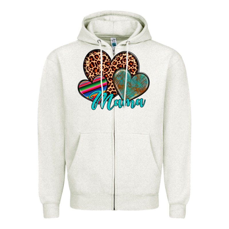 Hearts Mama Zipper Hoodie by Artiststas | Teevron
