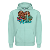 Seafoam hearts mama Zipper Hoodie - Artiststas