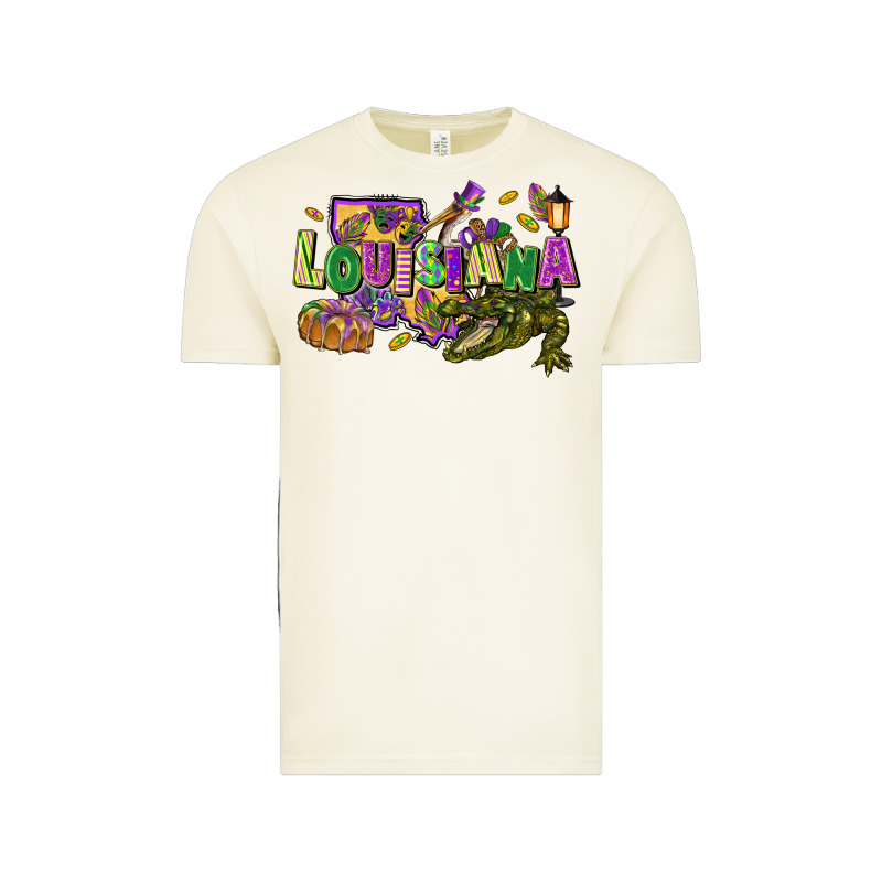Louisiana Mardi Gras Vintage Tee by FaDigitalArtStudio | Teevron