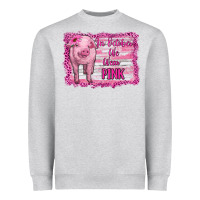 Heather Grey in october we wear pink pig Heavyweight Sweatshirt - RanaPortraitStore