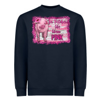 Navy in october we wear pink pig Heavyweight Sweatshirt - RanaPortraitStore