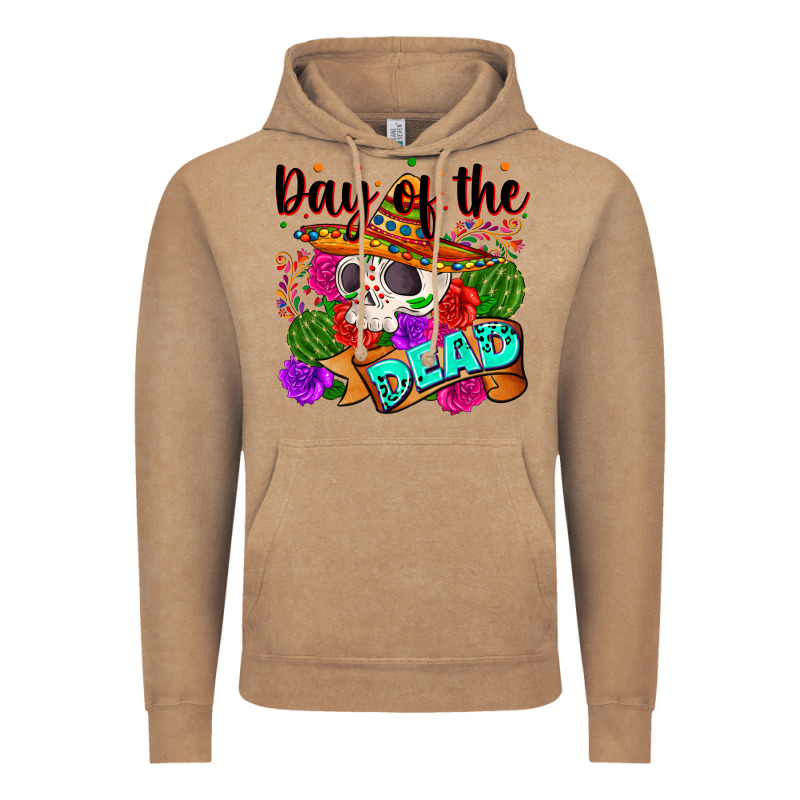 Mexican Day Of The Dead Vintage Hoodie by Zillion Design Studio | Teevron