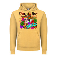 Vintage Mustard mexican day of the dead Vintage Hoodie - Zillion Design Studio