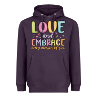 Plum love and embrace every version of you Heavyweight Hoodie - MaliasSmallBusiness