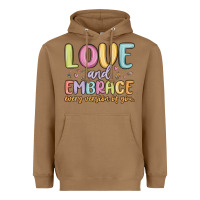 Toasted Coconut love and embrace every version of you Heavyweight Hoodie - MaliasSmallBusiness