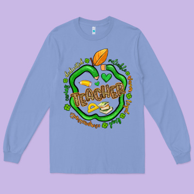 Teacher St Patrick S Day Long Sleeve Tee Designed By Artiststas