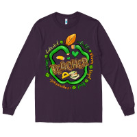 Plum teacher st patrick s day Long Sleeve Tee - Artiststas