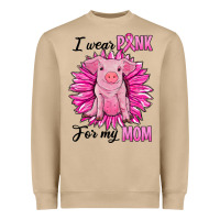 Mushroom i wear pink for my mom pig Heavyweight Sweatshirt - RanaPortraitStore