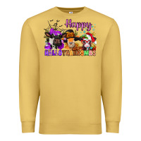 Antique Gold happy hallothanksmas cows  nancy Premium Sweatshirt - NancyCooperArtShop