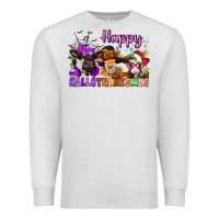 Oatmeal Heather happy hallothanksmas cows  nancy Premium Sweatshirt - NancyCooperArtShop