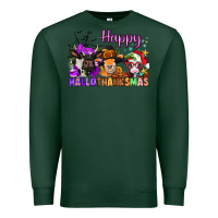 Sports Green happy hallothanksmas cows  nancy Premium Sweatshirt - NancyCooperArtShop