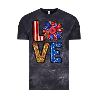 Cloud Black Love sunflower Vintage Tee - Neo Western
