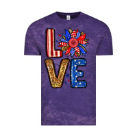 Cloud Purple Love sunflower Vintage Tee - Neo Western