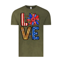 Vintage Olive Love sunflower Vintage Tee - Neo Western