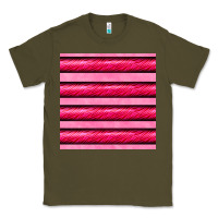 Army Green valentines day zebra stripes seamless pattern Classic Tee - BundleAndBundleShop