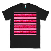 Black valentines day zebra stripes seamless pattern Classic Tee - BundleAndBundleShop