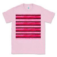 Bubblegum Pink valentines day zebra stripes seamless pattern Classic Tee - BundleAndBundleShop