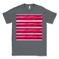 Charcoal Heather valentines day zebra stripes seamless pattern Classic Tee - BundleAndBundleShop