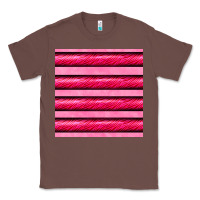 Chestnut valentines day zebra stripes seamless pattern Classic Tee - BundleAndBundleShop