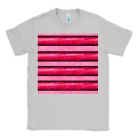 Moon Dust valentines day zebra stripes seamless pattern Classic Tee - BundleAndBundleShop