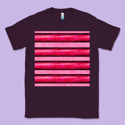 Valentines Day Zebra Stripes Seamless Pattern Classic Tee Designed By Bundleandbundleshop