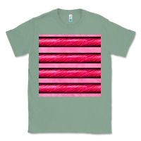 Sage valentines day zebra stripes seamless pattern Classic Tee - BundleAndBundleShop