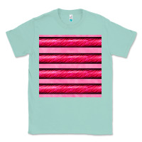 Seafoam valentines day zebra stripes seamless pattern Classic Tee - BundleAndBundleShop