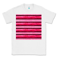 White valentines day zebra stripes seamless pattern Classic Tee - BundleAndBundleShop