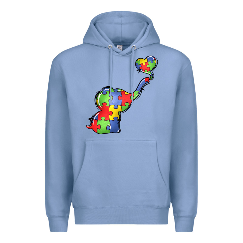 Autism Awareness Elephant Premium Hoodie by LillyAllenDesigns | Teevron