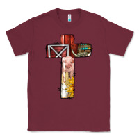 Burgundy farm life alphabet lowercase letters t Classic Tee - BundleAndBundleShop