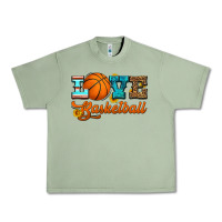 Oil Green love basketball Urban Heavy Tee - HRA Design Shop
