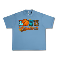 Pebble Blue love basketball Urban Heavy Tee - HRA Design Shop