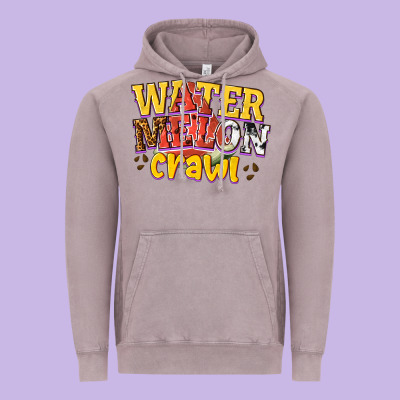 Watermelon Crawl Vintage Hoodie Designed By Texasbilliewilder
