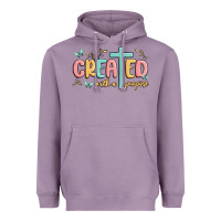 Lavender created with a purpose Heavyweight Hoodie - MaliasSmallBusiness