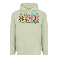 Matcha created with a purpose Heavyweight Hoodie - MaliasSmallBusiness