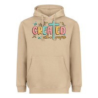 Mushroom created with a purpose Heavyweight Hoodie - MaliasSmallBusiness
