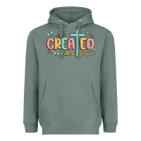 Sage created with a purpose Heavyweight Hoodie - MaliasSmallBusiness