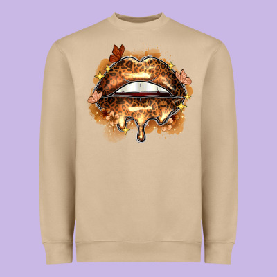Melanin Lips Heavyweight Sweatshirt Designed By Zillion Design Studio