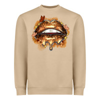 Mushroom melanin lips Heavyweight Sweatshirt - Zillion Design Studio