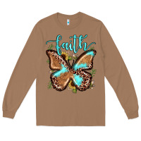 Toasted Coconut faith leopard butterfly Long Sleeve Tee - JahusDesignShop