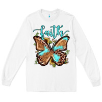 White faith leopard butterfly Long Sleeve Tee - JahusDesignShop