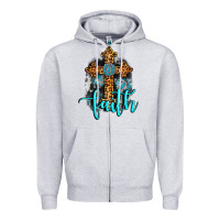Faith Western Turquoise Zipper Hoodie | Teevron