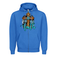 True Royal faith western turquoise Zipper Hoodie - AdoDesignShop