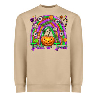 Mushroom Trick or Treat Halloween Rainbow Heavyweight Sweatshirt - texasbilliewilder