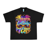 Black the beach is calling and i must go Urban Heavy Tee - BarkalooDesign